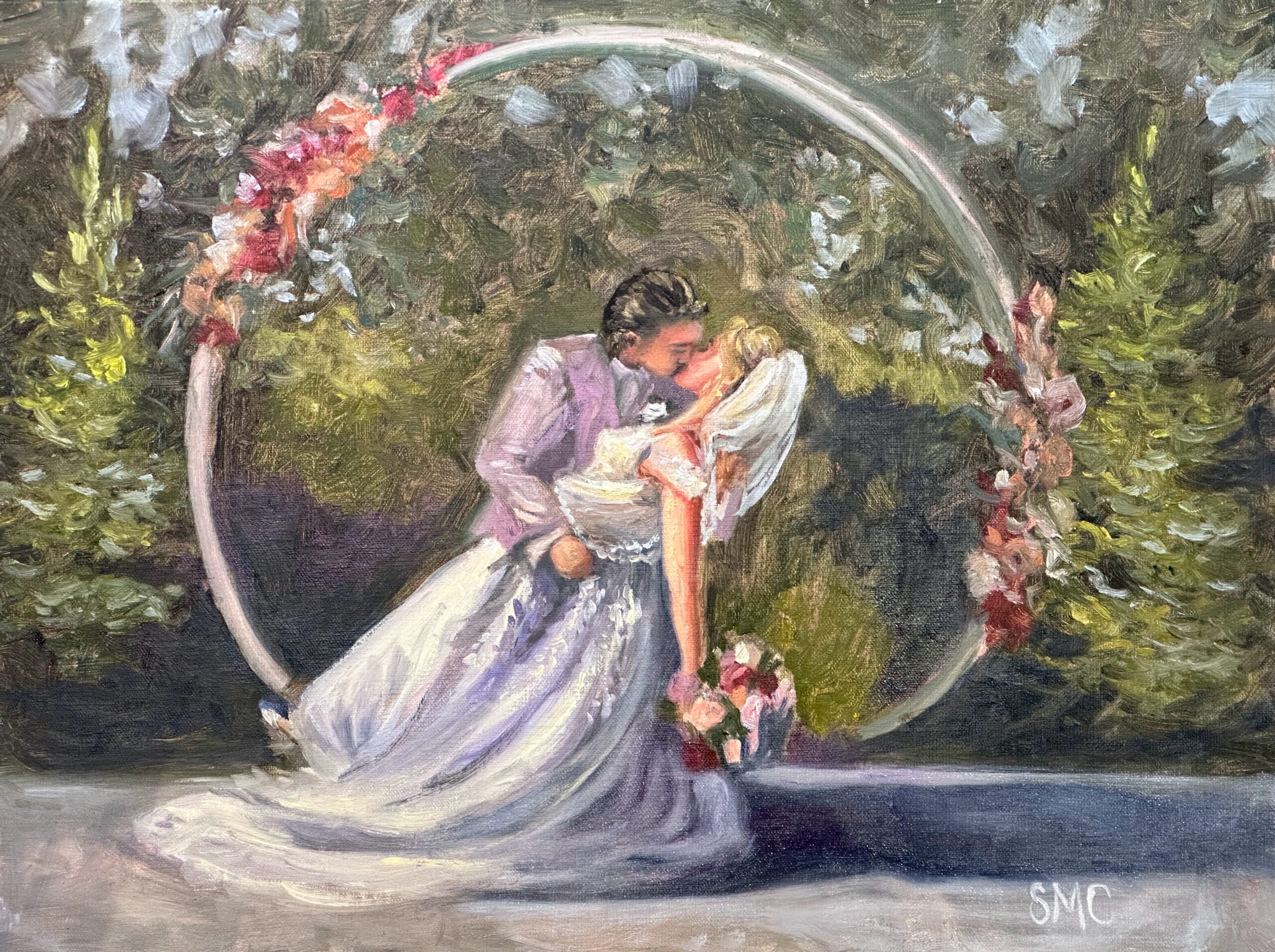 Live Painting Tori and Pete’s Wedding