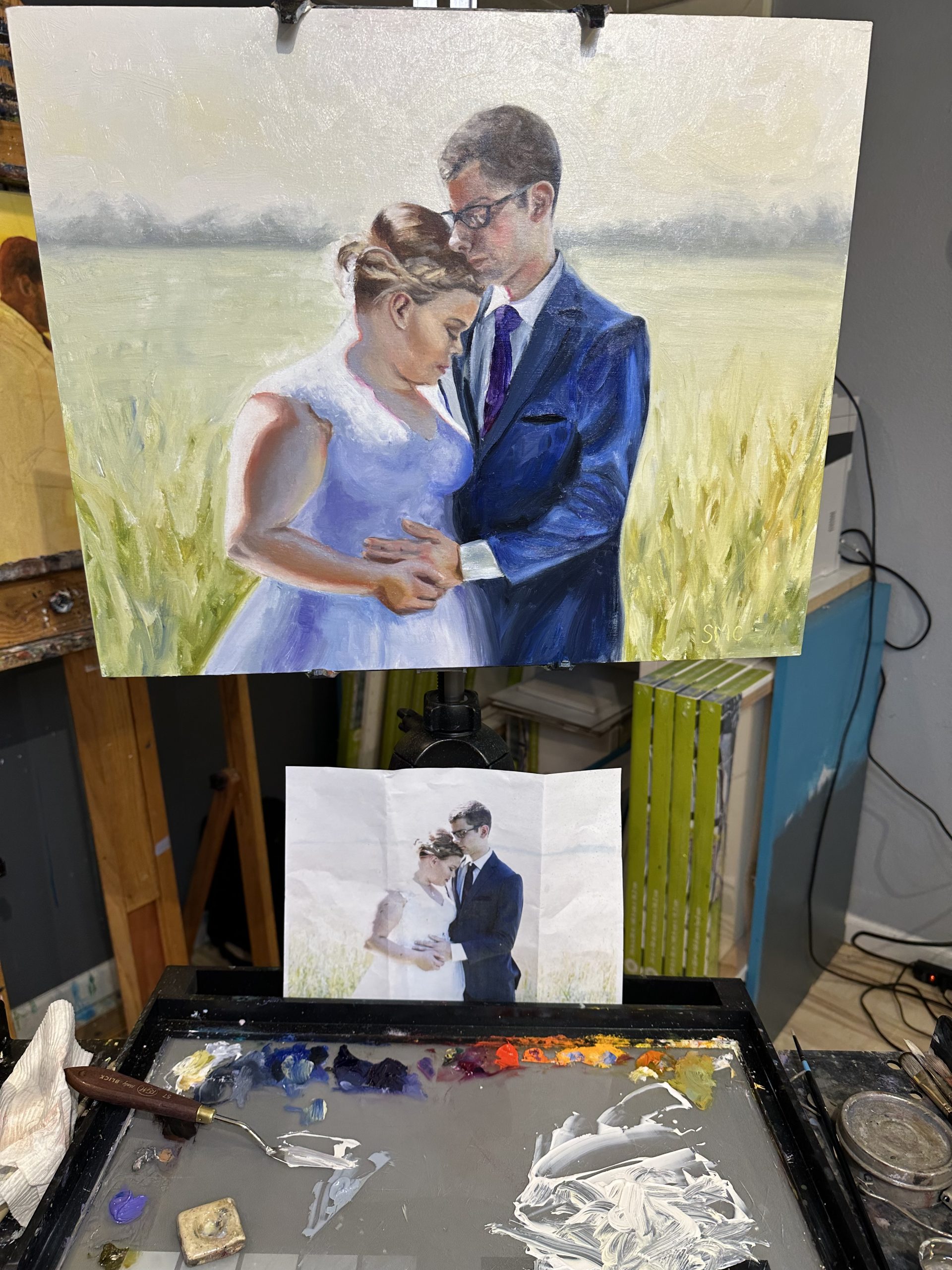 Turn Your Wedding Memories into Art: Custom Painting from Photos